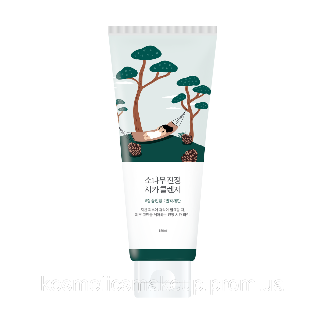 Очищувальна пінка з екстрактом голок сосни ROUND LAB Pine Calming Cica Cleanser 150 ml