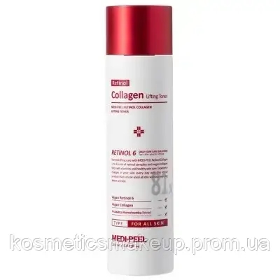 Омолоджуючий ліфтинг-тонер для обличчя з ретинолом та колагеном Medi Peel Retinol Collagen Lifting Toner