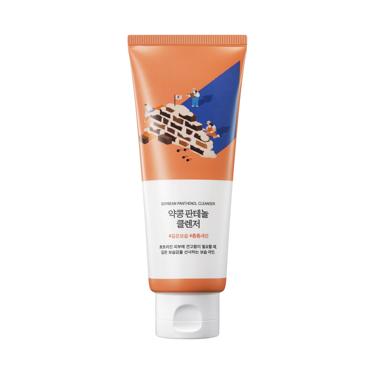 Пінка для умивання з екстрактом соєвих бобів та пантенолом ROUND LAB Soybean Panthenol Cleanser 150 ml