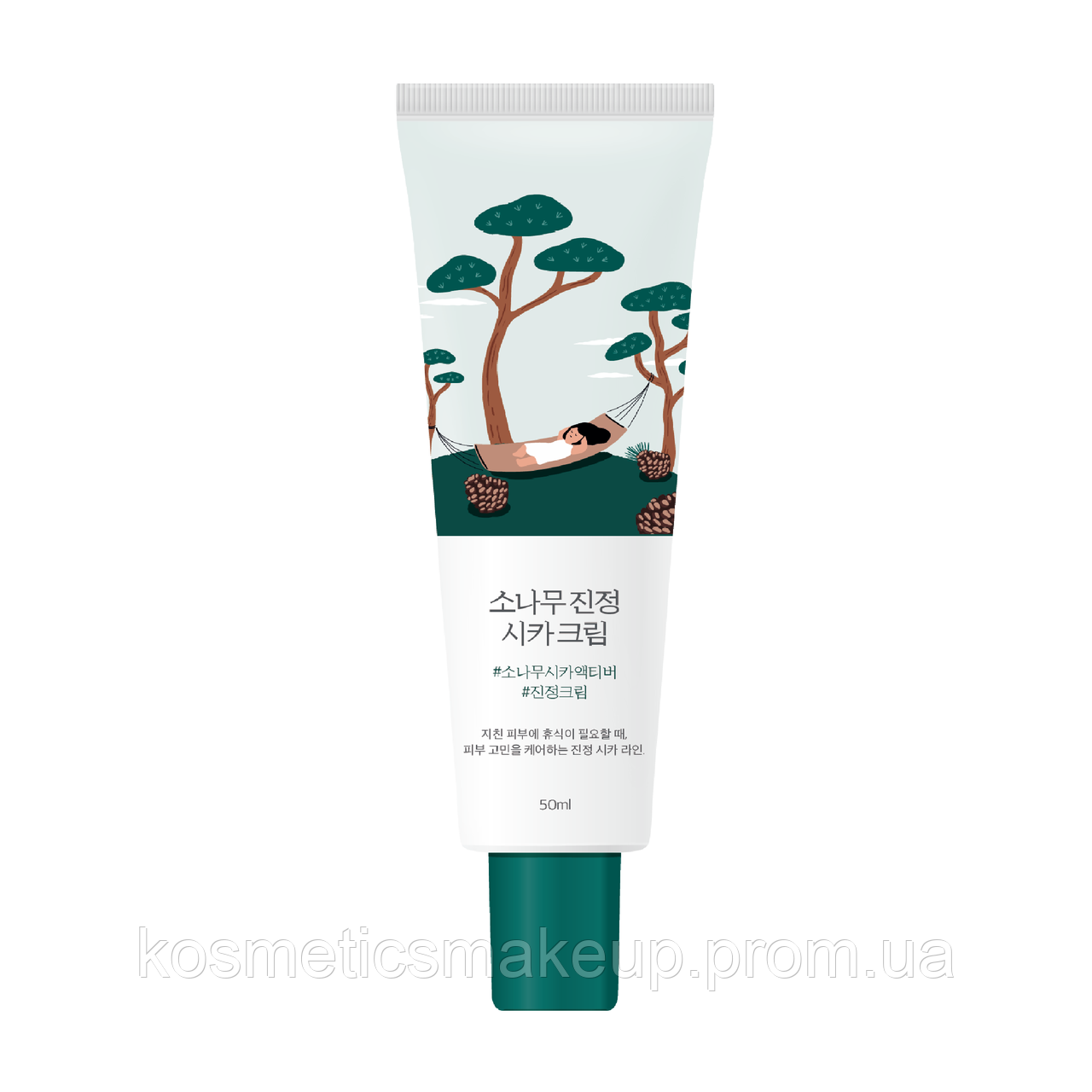 Заспокійливий крем з екстрактом голок сосни ROUND LAB Pine Calming Cica Cream 50 ml