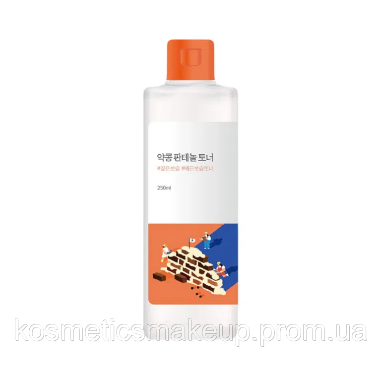 Зволожувальний тонер з екстрактом соєвих бобів та пантенолом ROUND LAB Soybean Panthenol Toner 250 ml
